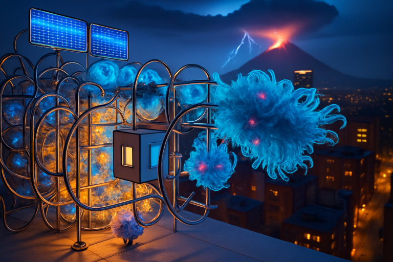 A fantastical Rube Goldberg machine spanning cosmic to microscopic scales