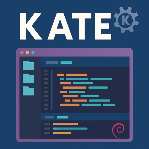 Screenshot of KATE text editor UI
